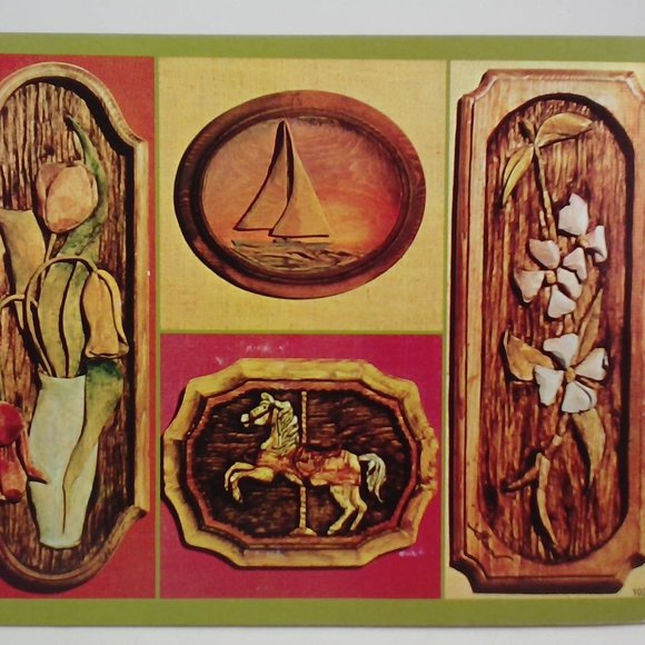 Pricilla Hauser Presents Woodcarving In Relief by Sharon B. Drewfs 1978 LOT#8 - Picture 5 of 5